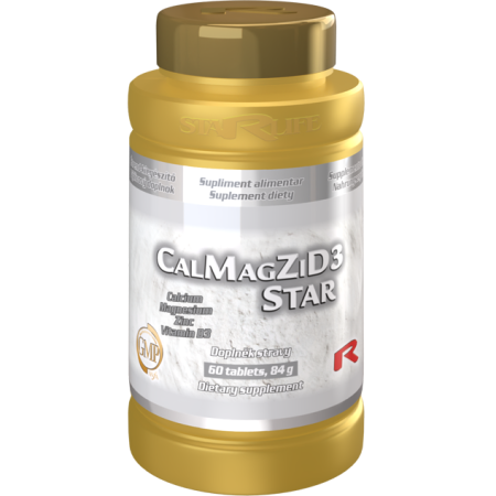 Remedii Naturale - CalMagZiD3 Star, calciu, magneziu și zinc în formula ideală