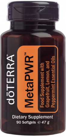 Blend-uri de Uleiuri esentiale - Capsule moi MetaPWR cu uleiuri esențiale de grapefruit, lămâie și mentă, 90 capsule