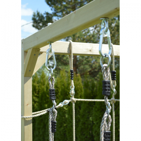 Căsuța de grădină Lime Lodge cu tobogan, leagăn, modul sport [3]