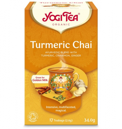 Alimente - Ceai Bio Cu Turmeric (Curcuma), 17 Pliculete 34 G Yogi Tea
