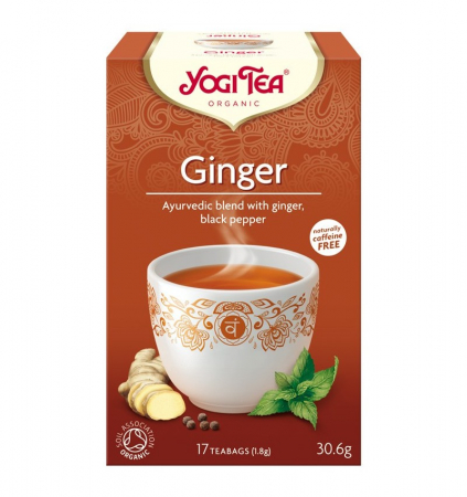 Alimente - Ceai Bio de Ghimbir, 17 pliculete 30.6gr Yogi Tea