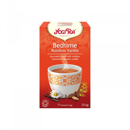 Alimente - Ceai BIO de seara cu rooibos si vanilie, 17 pliculete - 30.6gr Yogi Tea