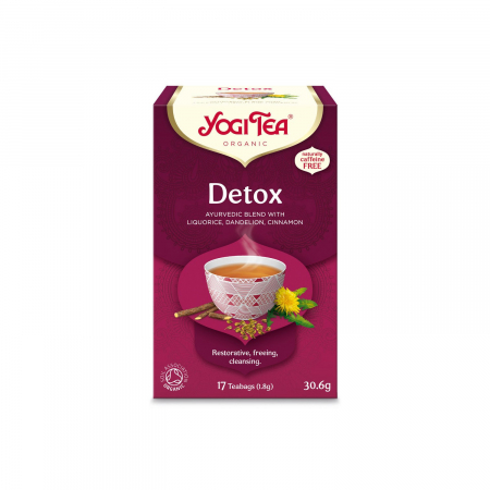 Alimente - Ceai BIO detoxifiant, 17 pliculete x 1.8 g, (30.6 g) Yogi Tea