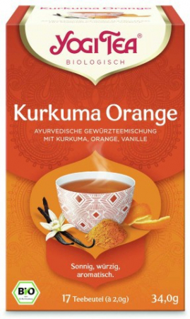 Alimente - Ceai Bio Din Curcuma, Portocale Si Vanilie, 17 Pliculete 34,0G Yogi Tea