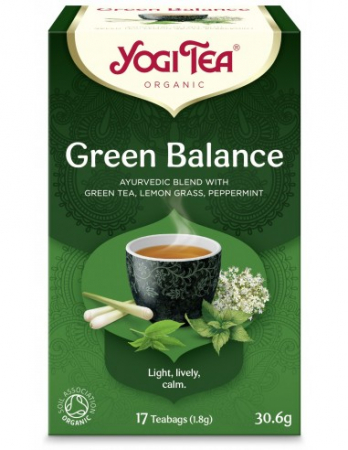 Alimente - Ceai Bio ECHILIBRU VERDE, 17 pliculete 30.6g Yogi Tea