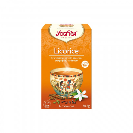 Alimente - Ceai BIO lemn dulce, 17 pliculete - 30.6g Yogi Tea