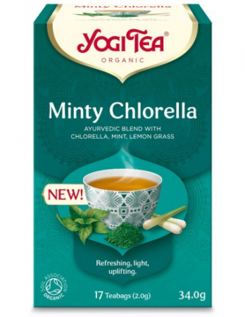 Alimente - Ceai bio menta si chlorella, 17 pliculete x 2,0g (34,0g) Yogi Tea