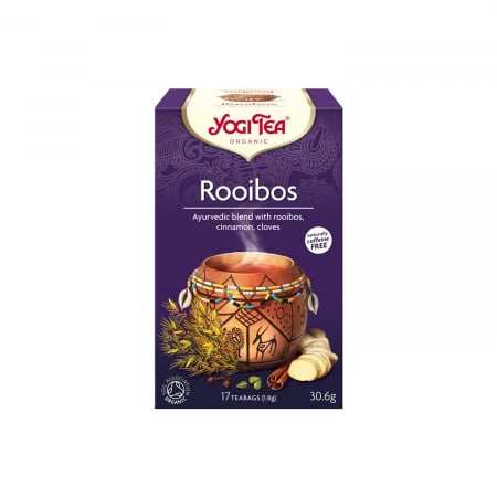 Bauturi - Ceai BIO rooibos, 17 pliculete - 30.6g Yogi Tea