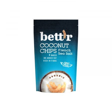 Alimente - Chips de cocos cu sare de mare BIO FARA GLUTEN 70g