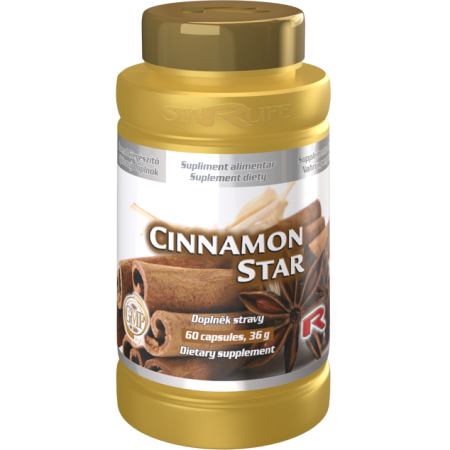 Capsule si tablete cu extracte naturale - Cinnamon Star, supliment alimentar pe bază de scorțișoară