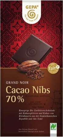 Ciocolata - Ciocolata amaruie Bio cu 70% cacao,100 gr Gepa