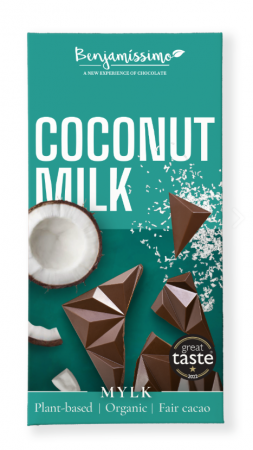 Ciocolata - Ciocolată cu cocos, bio, 60g (fără gluten)