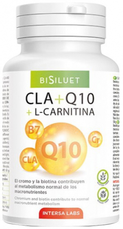 Prebiotice & Probiotice - CLA + Q10 + L-Carnitina 45cps, 58g Intersa Labs