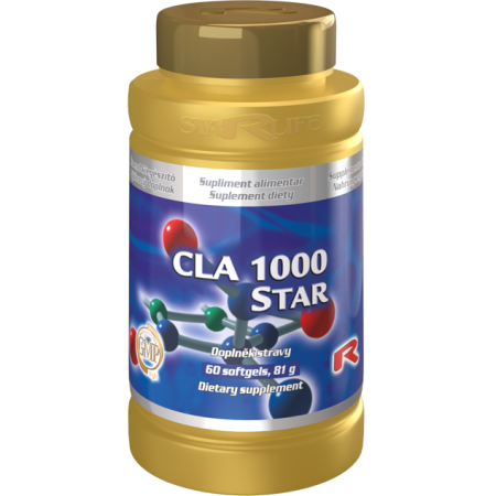 Capsule si tablete cu extracte naturale - CLA1000 Star, capsule moi cu conținut de acid linoleic conjugat