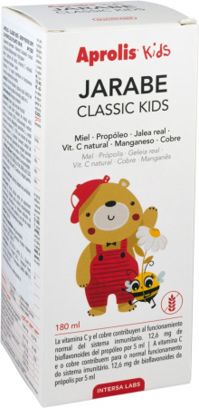 Produse apicole pentru copii - Classic Kids Sirop pentru copii, cu propolis si plante 180ml Aprolis