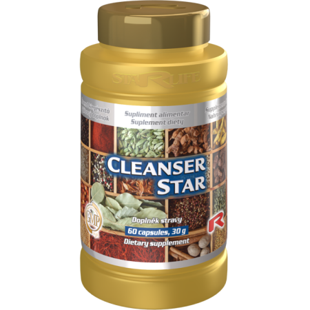 Capsule si tablete cu extracte naturale - Cleanser Star, pentru funcționarea sănătoasă a tractului intestinal