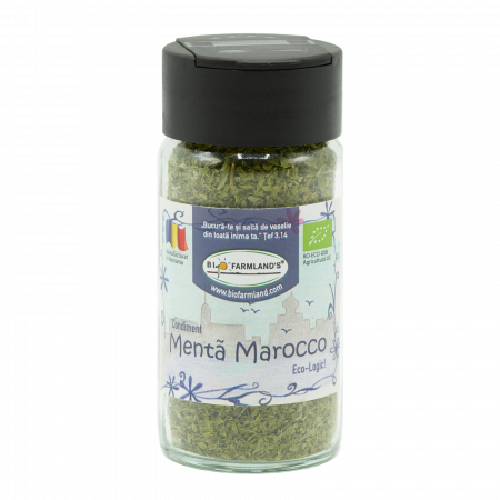 Condimente - Condiment Mentă Marocco ECOLOGIC - 20g (Recipient Sticlă)