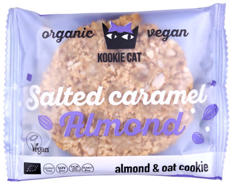 Dulciuri - Cookie cu migdale și caramel sărat, fără gluten, bio 50g