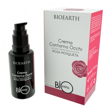 Ingrijire ten - Crema contur ochi cu rosa mosqueta Bioearth