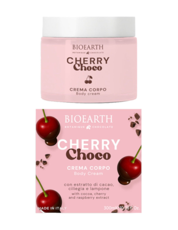 Spa & wellness - Cremă de corp Cherry Choco, ciocolată și cireșe, Bioearth, 300ml