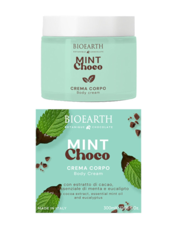 Spa & wellness - Cremă de corp Mint Choco, ciocolată și mentă, Bioearth, 300ml