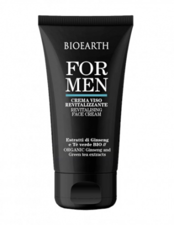 Cosmetice Barbati - Cremă de față bărbați cu ginseng și ceai verde, 50ml – For Men Bioearth