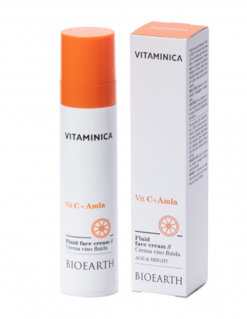 Creme de fata - Cremă de față cu Vitamina C și Amla, 50ml – Vitaminica Bioearth