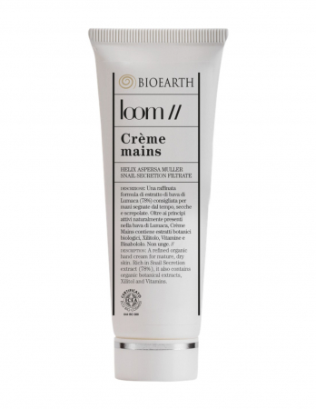 Ingrijire maini si picioare - Crema de maini bio cu melc, 50ml - Loom Bioearth