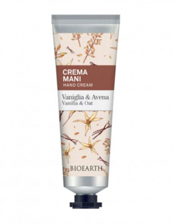 Ingrijire maini si picioare - Cremă de mâini cu vanilie și ovăz, 30ml – Family Bioearth