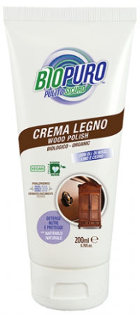 Produse pentru menaj - Crema/polish hipoalergen pentru curatarea, lustruirea si intretinerea lemnului bio 200ml