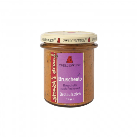 Alimente - Crema tartinabila vegetala Bruschesto cu bruscheta si pesto Zwergenwiese 160g
