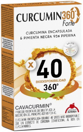 Remedii Naturale - Curcumin 360 Forte, 60 capsule Cavacurmin Dieteticos Intersa