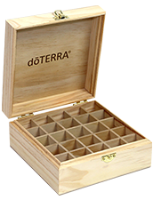 Accesorii aromaterapie - Cutie din lemn doTerra pentru depozitarea uleiurilor esentiale 25 x 15ml