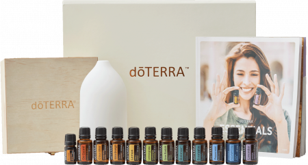 Remedii Naturale - DōTERRA together Kit  (12 uleiuri esențiale + Difuzor + Cutie din lemn + Broșură)