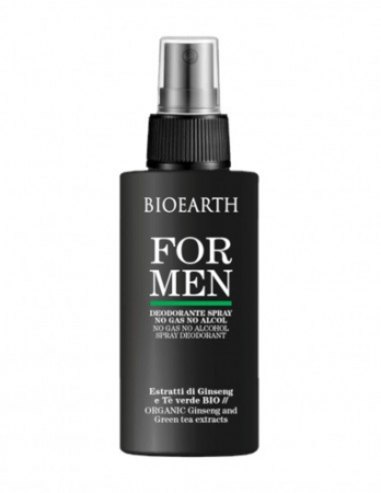 Cosmetice Barbati - Deodorant spray fără alcool pentru bărbați, 100ml – For Men Bioearth