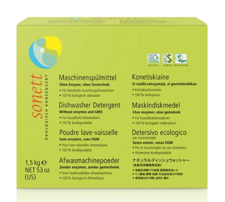 Detergenti vase - Detergent Ecologic Praf Pt. Masina De Spalat Vase 1.5Kg Sonett