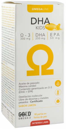 DHA pentru copii, 90 capsule masticabile, 78,75g Intersa Labs [1]