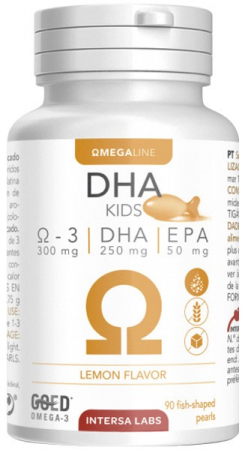 Suplimente naturale copii - DHA pentru copii, 90 capsule masticabile, 78,75g Intersa Labs