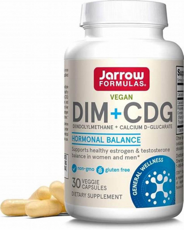 Remedii Naturale - DIM + Calcium D-Glucarate, pentru echilibrarea hormonilor, 30 capsule