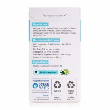 D400 Infant Vitamina D pentru Bebe Spray oral 15 ml [1]