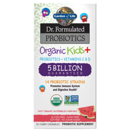 Remedii Naturale - Dr. Formulated Probiotics Kids+, probiotic pentru copii, gust de pepene, 30 de jeleuri