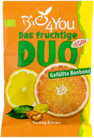 Gustari - Dropsuri bio cu lămâie și portocale, 75g