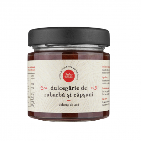 Alimente - Dulceață de rubarbă și căpșuni, 260g