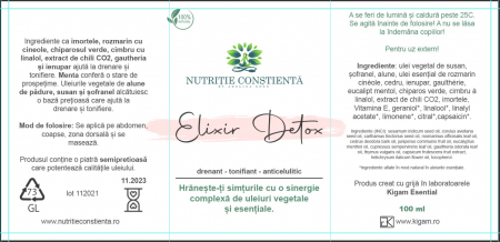 Elixir Detox - mix 100% natural din uleiuri cu efect drenant, tonifiant, anticelulitic [3]