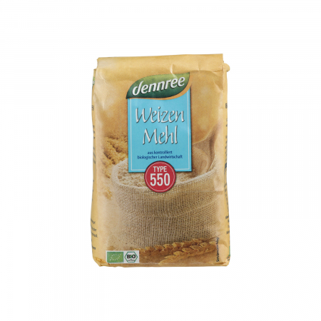 Alimente de baza - Faina alba tip 550 ecologica Dennree 1kg
