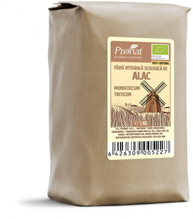 Faina, patiserie - Faina integrala de alac Bio monococcum triticum, 1kg einkorn