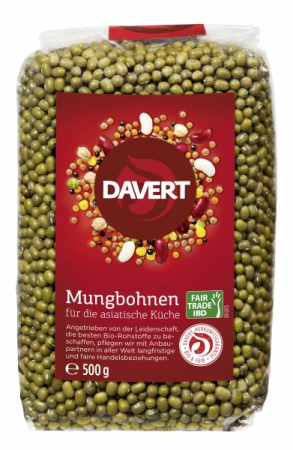 Alimente - Fasole mung bio 500g Fairtrade, DAVERT                                                              