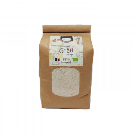 Alimente - Faina integrala de grau eco, 1 kg Biofarmland
