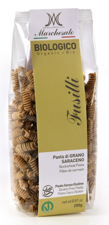 Alimente - Fusilli din hrisca bio fara gluten 250g Marchesato