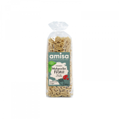 Alimente de baza - Fusilli din orez integral BIO, FARA GLUTEN 500g